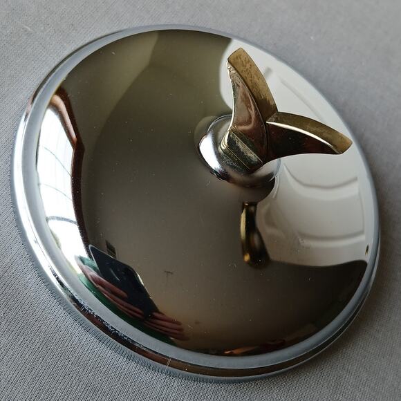 Kromex Polka Dot Glass Jar with Lid 4" strawberry Vintage 50s MCM preserves - Picture 11 of 16